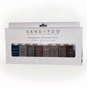 Sand and Fog Fragrance Diffuser Oils California Coast Inspired Set Of 8 NEW